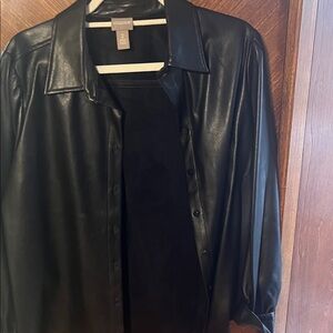 Chico's Black Button-Up Blouse